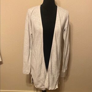 Light Gray Knit Cardigan Sweater